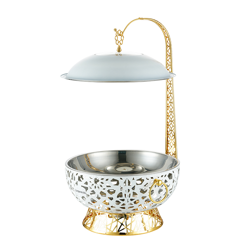Luxury Golden Hanging Hotel Buffet Food Warmer