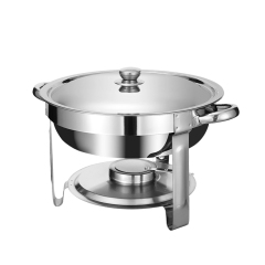 4.5L Stainless Steel Round Food Warmer Small Chafing Dish