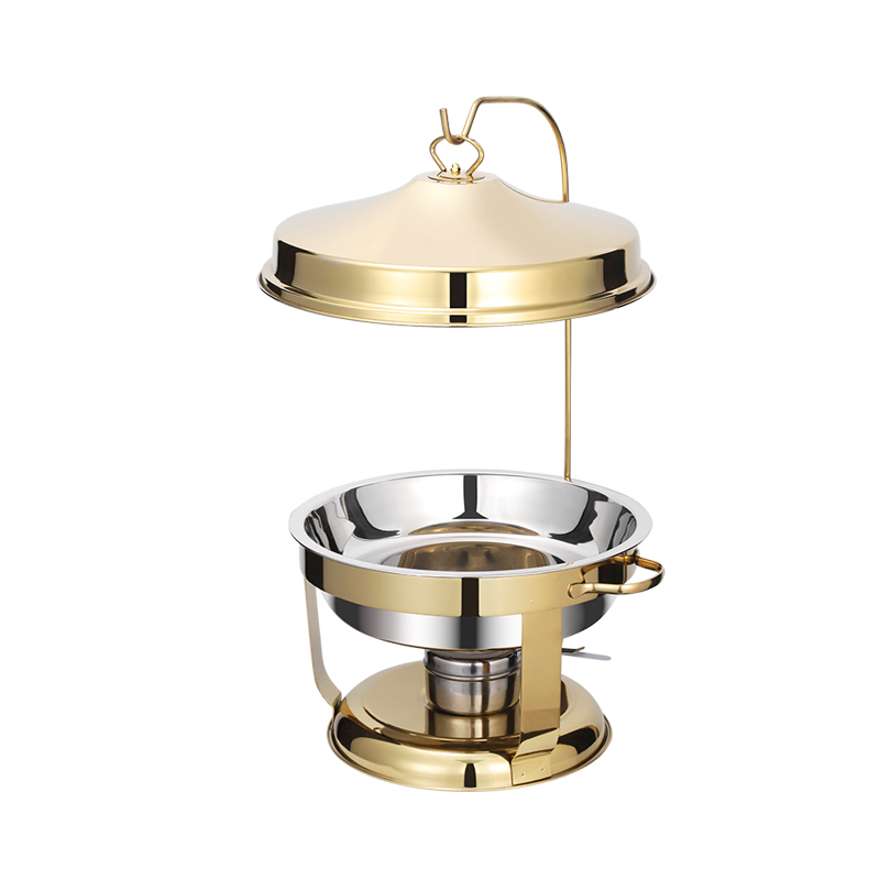 4.5 L/9L Golden Stainless Steel Insulated Food Warmer