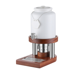 Ceramic Milk Insulation Bucket With Wooden Base and Heater | Color Options