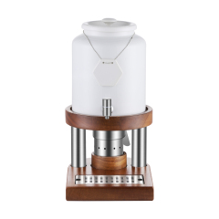 Ceramic Milk Insulation Bucket With Wooden Base and Heater | Color Options