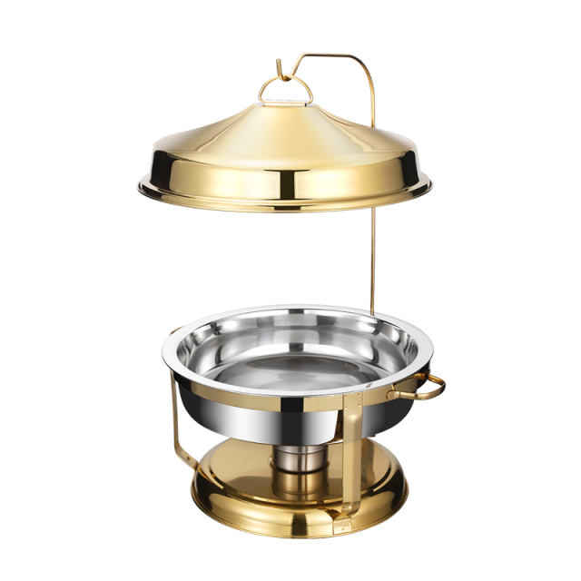 4.5 L/9L Golden Stainless Steel Insulated Food Warmer