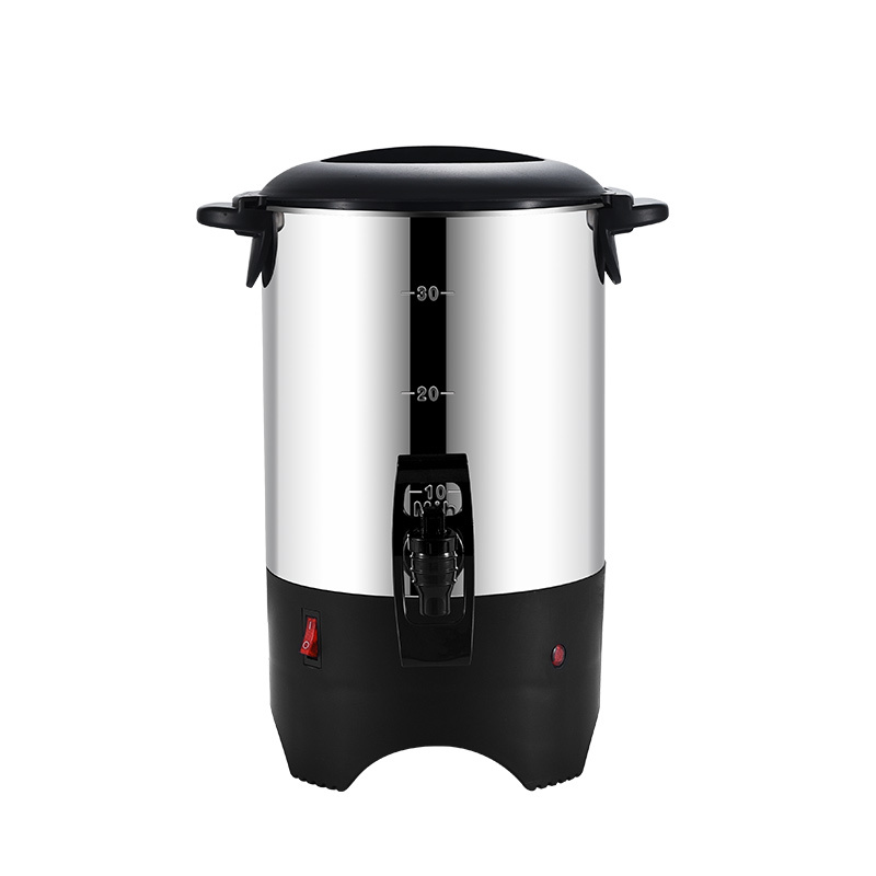 Black 30-Cup Type B Single Wall Stainless Steel Coffee Urn, Commercial Buffet Beverage Equipment | Factory Wholesale & OEM Available