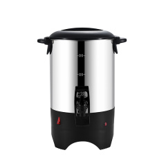 Black 30-Cup Type B Single Wall Stainless Steel Coffee Urn, Commercial Buffet Beverage Equipment | Factory Wholesale & OEM Available