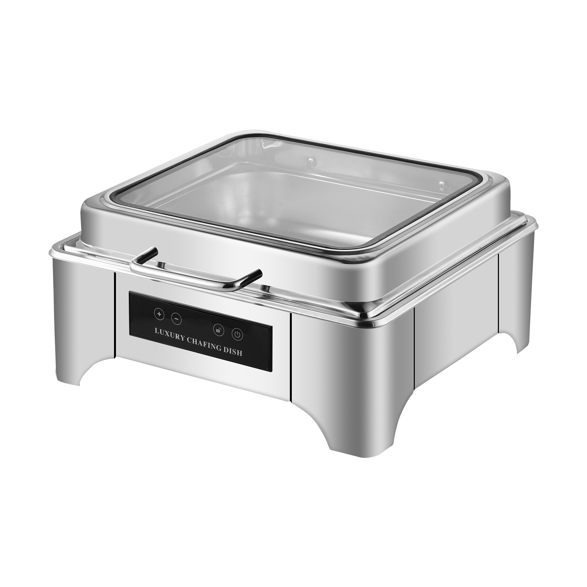 6L Silver  Low-Foot Digital Electric Chafing Dish
