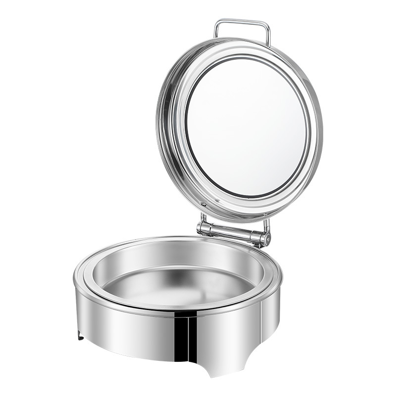 6L Round Low-Foot Stainless Steel Electric Chafing Dish
