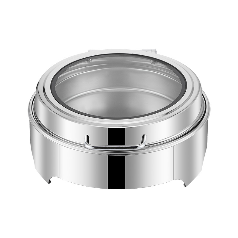6L Round Low-Foot Stainless Steel Electric Chafing Dish