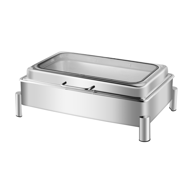 9L Rectangular round-footed stainless steel electric chafing Dish