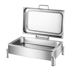 9L Rectangular round-footed stainless steel electric chafing Dish