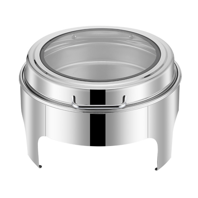 6L Round Stainless Steel Electric Chafing Dish with Stand
