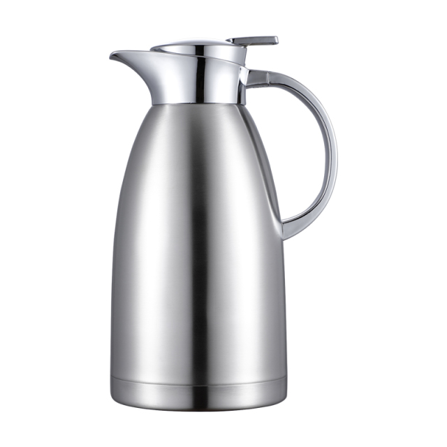 1.8-2.3L Silver Vacuum Insulated Coffee Pot