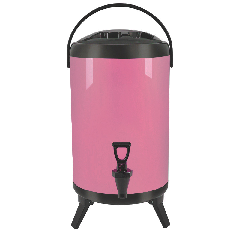 8-12 Liter Foldable Stainless Steel Milk Tea Bucket with Legs | Color Options