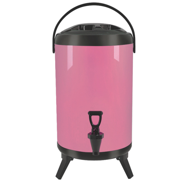 8-12 Liter Foldable Stainless Steel Milk Tea Bucket with Legs | Color Options