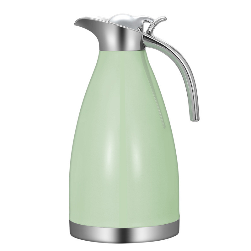Green  European style vacuum coffee carafe