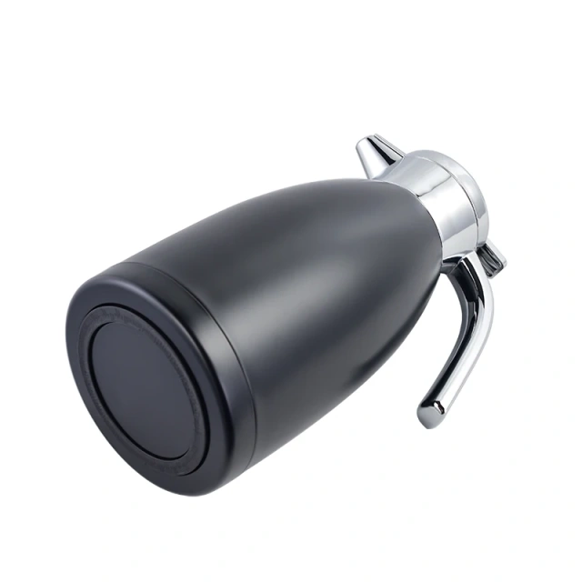 Black  Vacuum Kettle with Temperature Display Lid