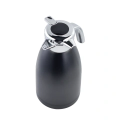 Black  Vacuum Kettle with Temperature Display Lid