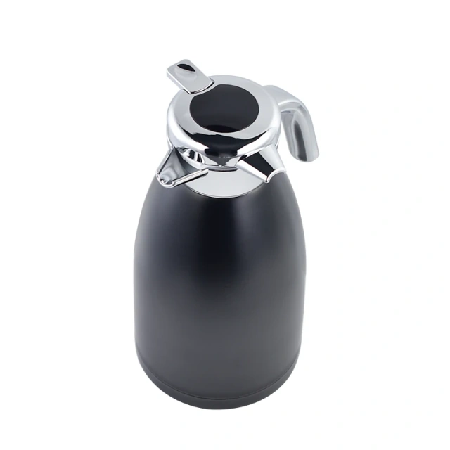 Black  Vacuum Kettle with Temperature Display Lid