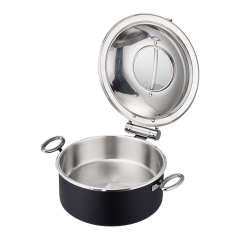 Round Black chafing dish 5.2L