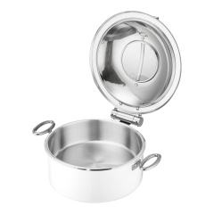 Round  White chafing dish 5.2L