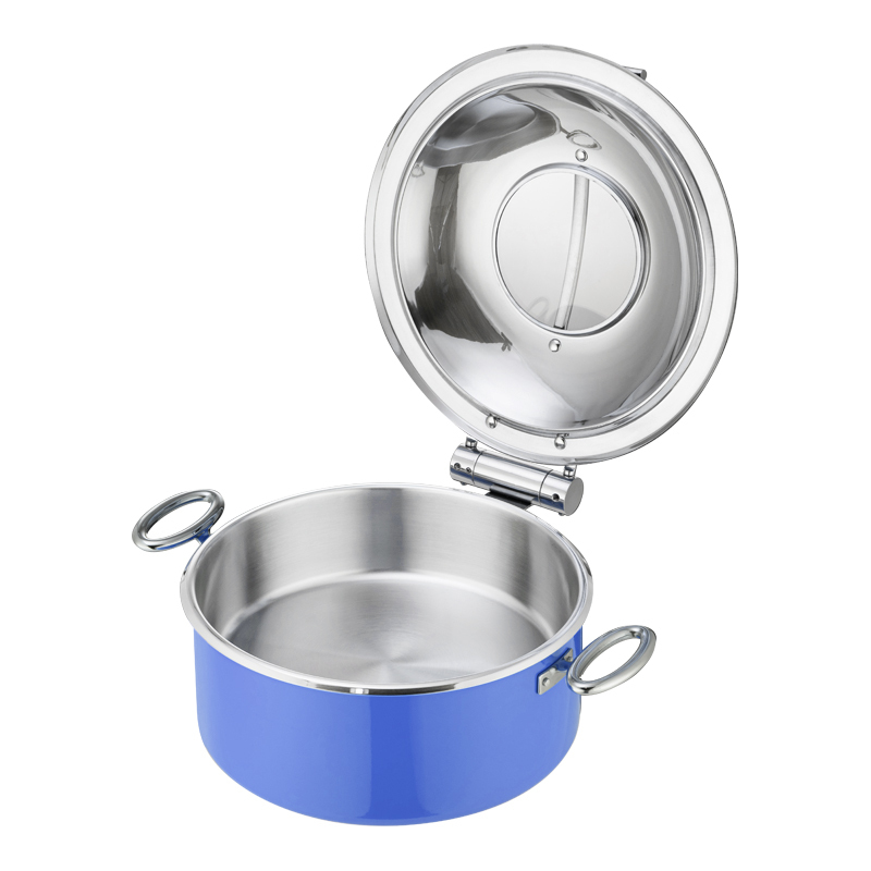 Round Blue chafing dish 5.2L