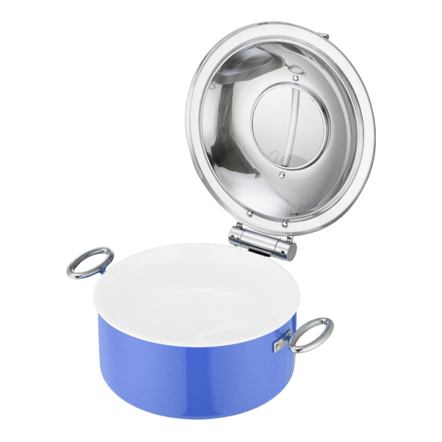 Round Blue chafing dish 5.2L