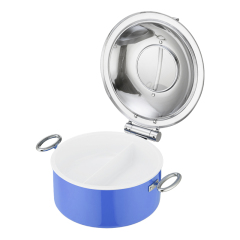 Round Blue chafing dish 5.2L