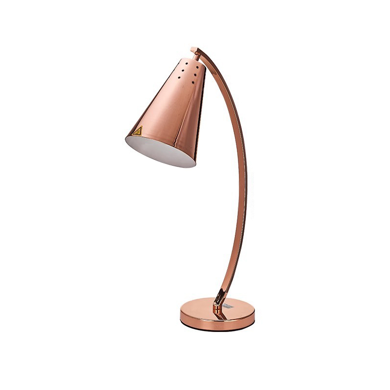 Rose Gold Moon Bend Single Head lamp