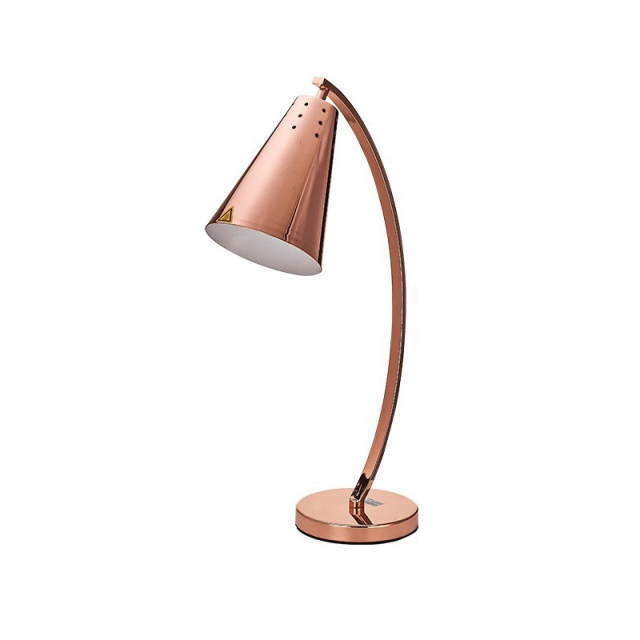 Rose Gold Moon Bend Single Head lamp