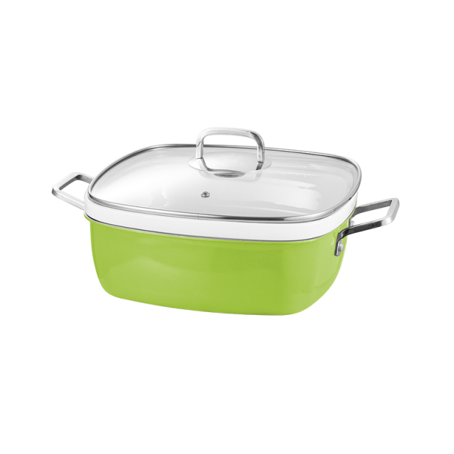 Square Green chafing dish 2.3L