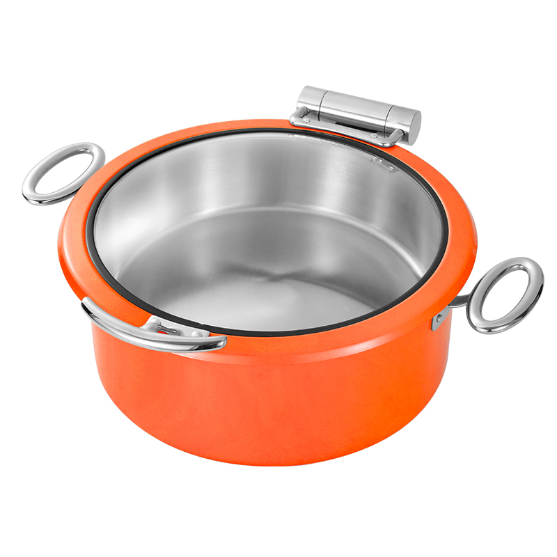 Round  Orange chafing dish 5L
