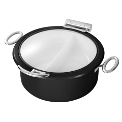 Round Black chafing dish 5L