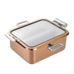 Square Rose Golden  chafing dish 5L