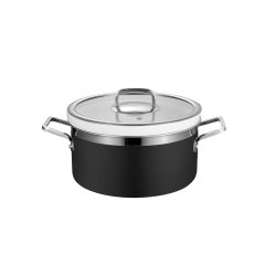 20cm Black Three-layer steel Chafing Dishes