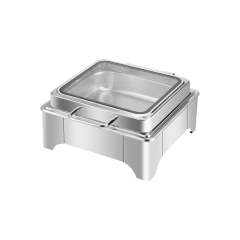 6L Suqare  Low-Foot Stainless Steel Electric Chafing Dish