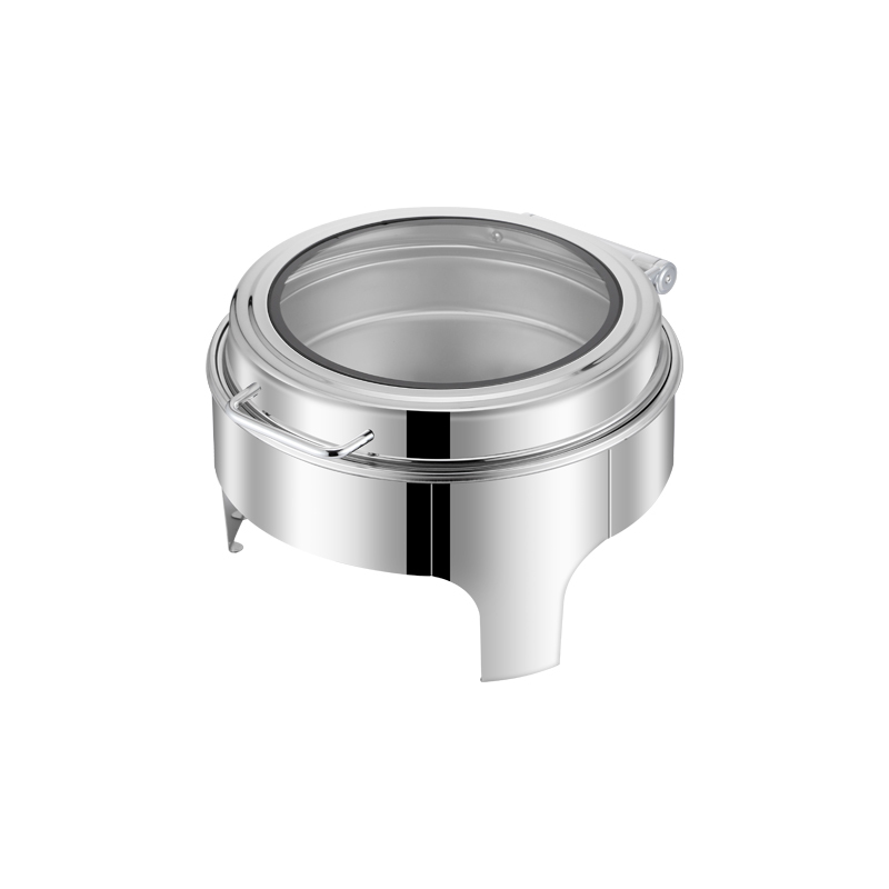 6L Round Stainless Steel Electric Chafing Dish with Stand