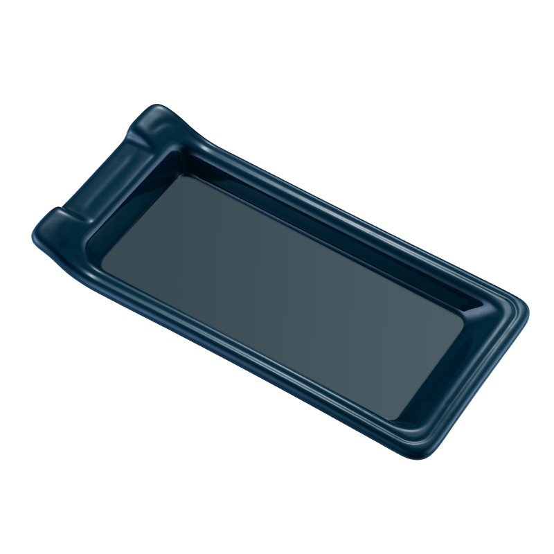 Blue ceramic tray
