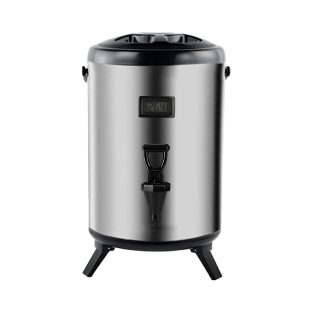 Black  6L-18L Stainless Steel Insulation Barrel With Temperature Display