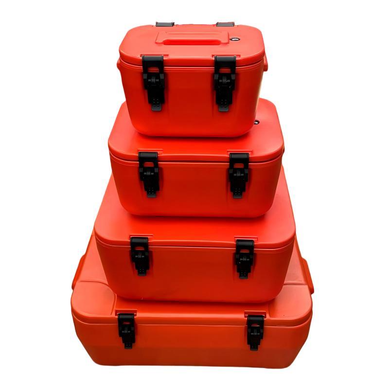 Red Plastic Foamed Rectangular Insulated Bucket Set