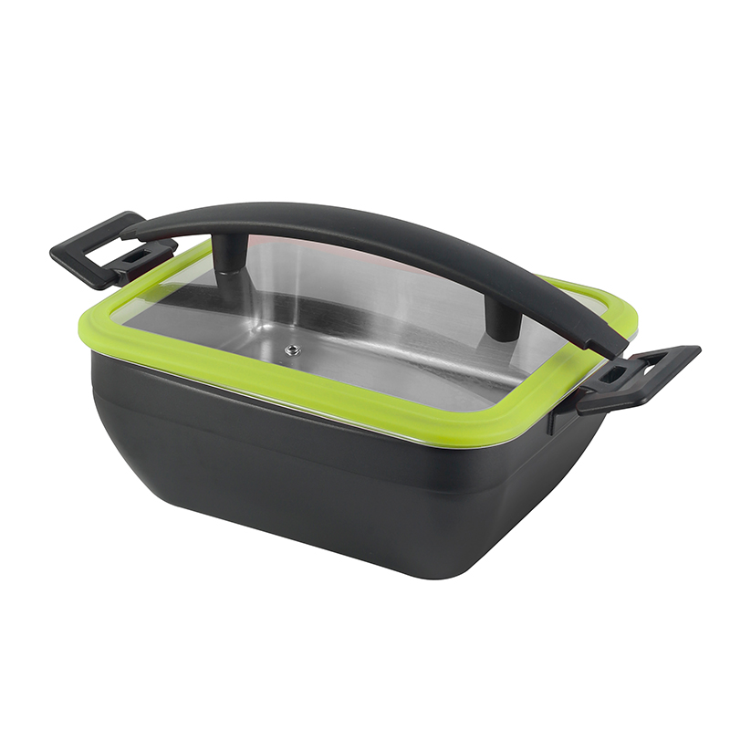 Stainless steel square buffet pot
