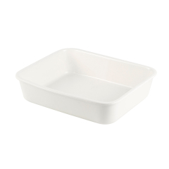GREEN Square Chafer Pot With Green  Silica gel glass lid Wooden handle 5.2L