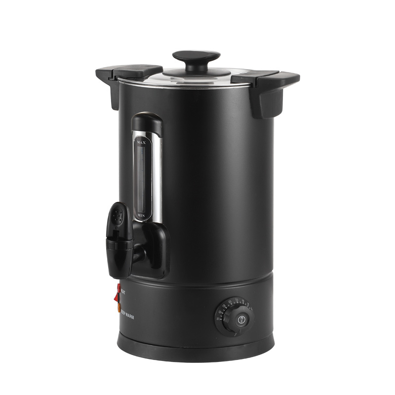 Black Double-walled Coffee Urn With water gauge Temperature controller PC filter