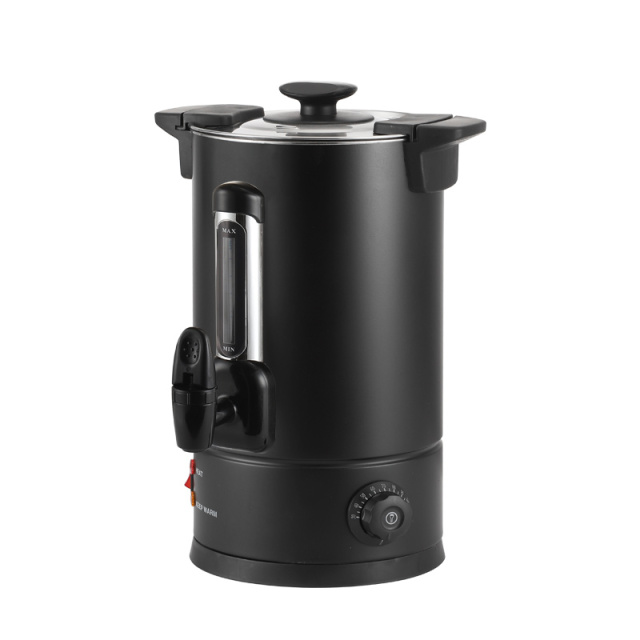 Black Double-walled Coffee Urn With water gauge Temperature controller PC filter