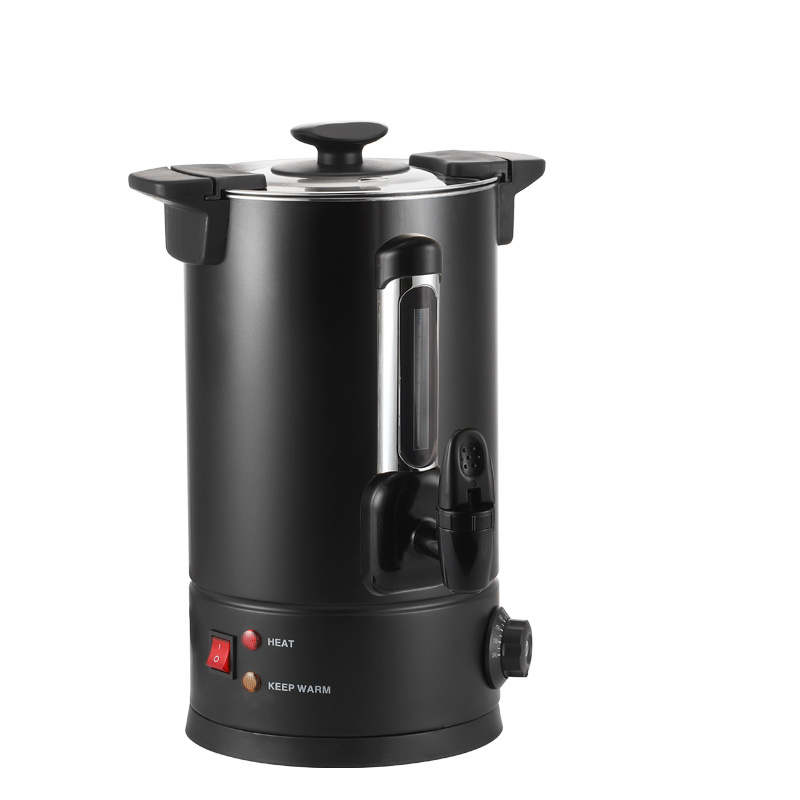 Black Double-walled Coffee Urn With water gauge Temperature controller Stainless steel filter