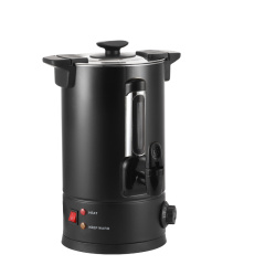 Black Double-walled Coffee Urn With water gauge Temperature controller PC filter