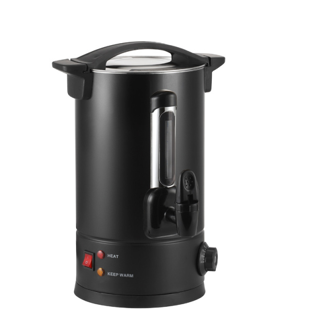 Black Double-walled Coffee Urn With water gauge Temperature controller PC filter