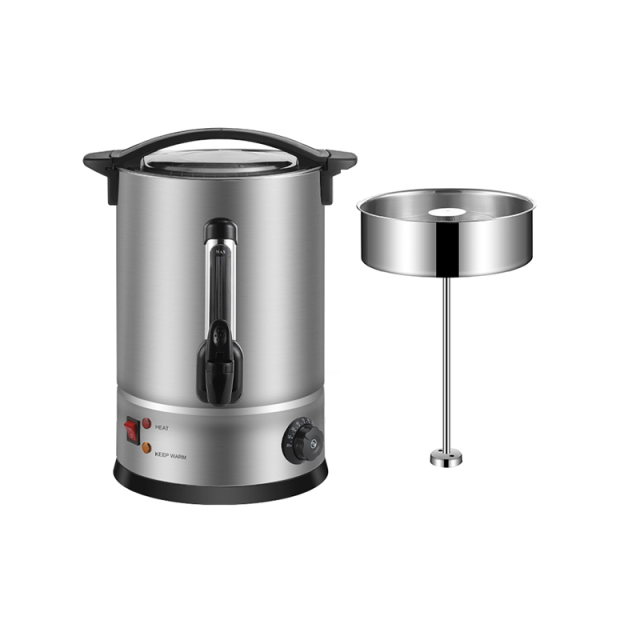 Single-walled  Coffee Urn With water gauge Temperature controller Stainless steel filter