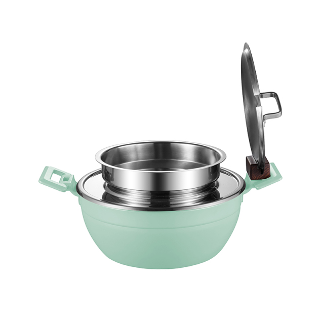 Azure Three-layer steel soup pot 3L