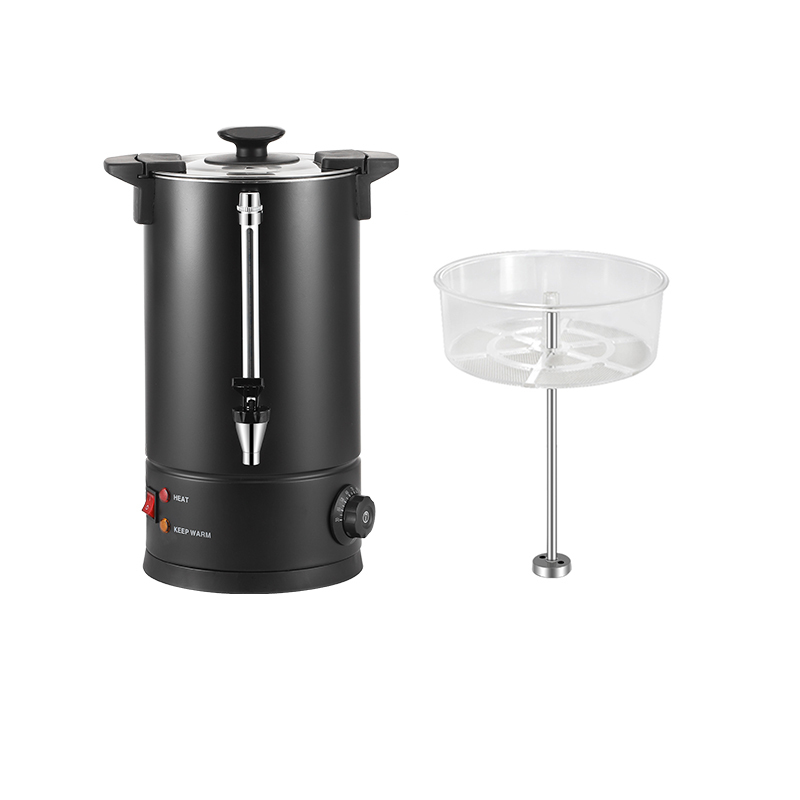 Black Single-walled Coffee Urn With water gauge Temperature controller PC filter