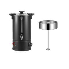 Black Single-walled Coffee Urn With water gauge Temperature controller Stainless steel filter