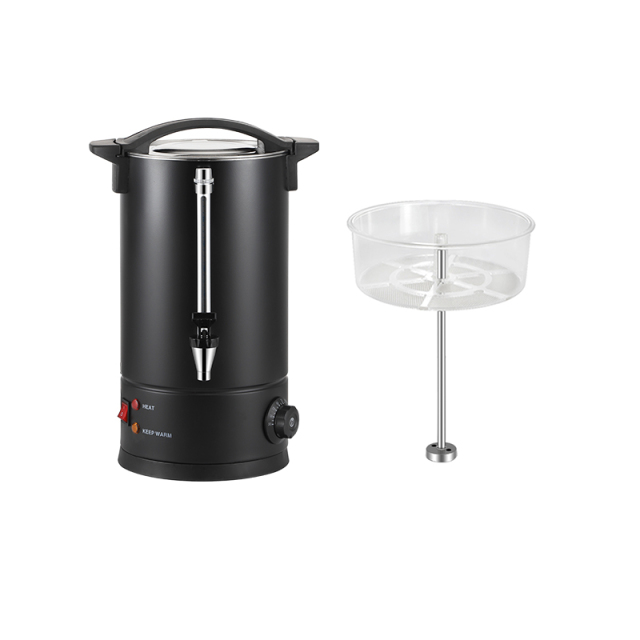 Black Single-walled Coffee Urn With water gauge Temperature controller PC filter